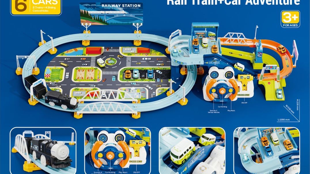 Car track + train track