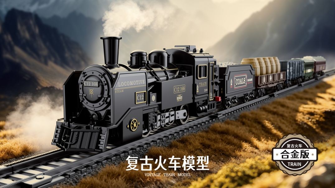 复古火车模型